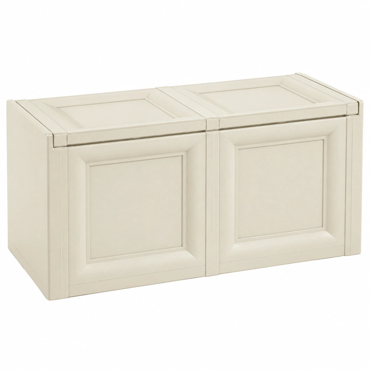 Baúl de Almacenamiento Modular Crema 86x40x42 cm Resina