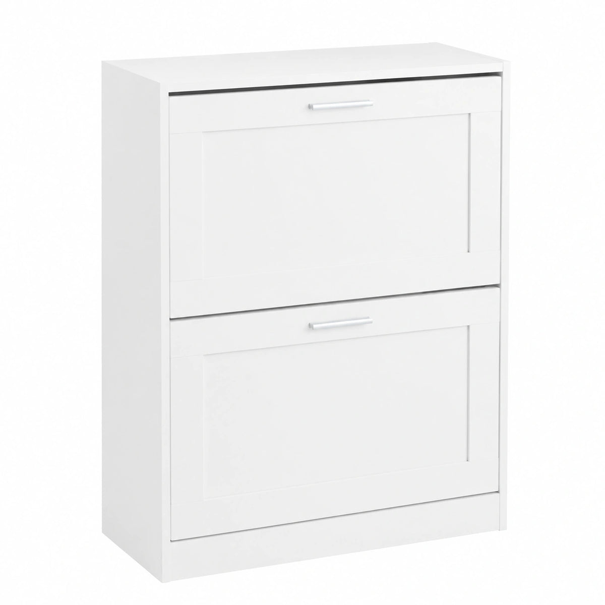 Mueble Zapatero con Solapas Abatibles y Estantes Ajustables, Blanco 60x25x80 cm
