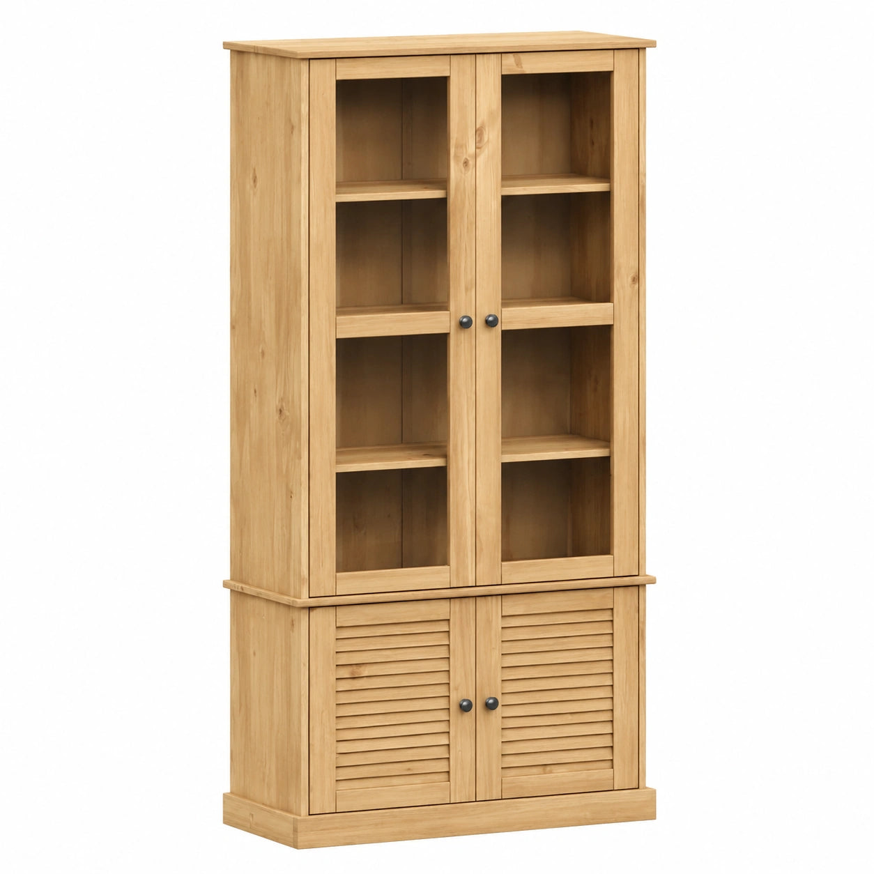 Vitrina Vigo de Madera Maciza de Pino 85x35x170 cm vidaXL