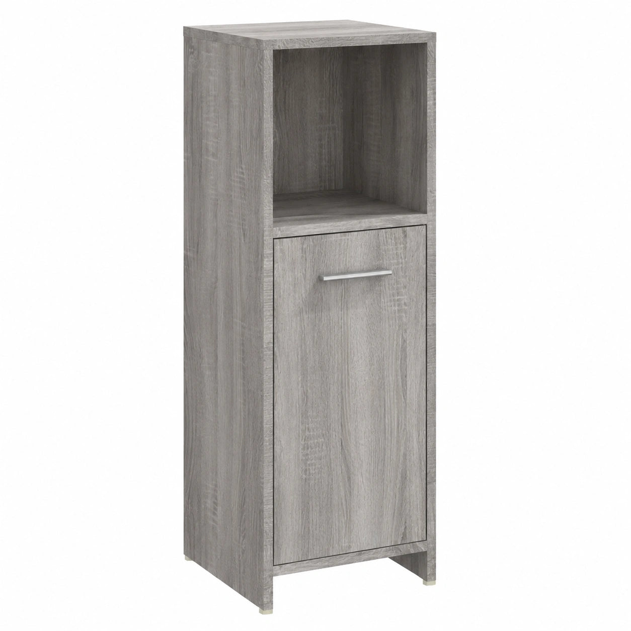 Armario de Baño de Madera Contrachapada Gris Sonoma con Almacenamiento