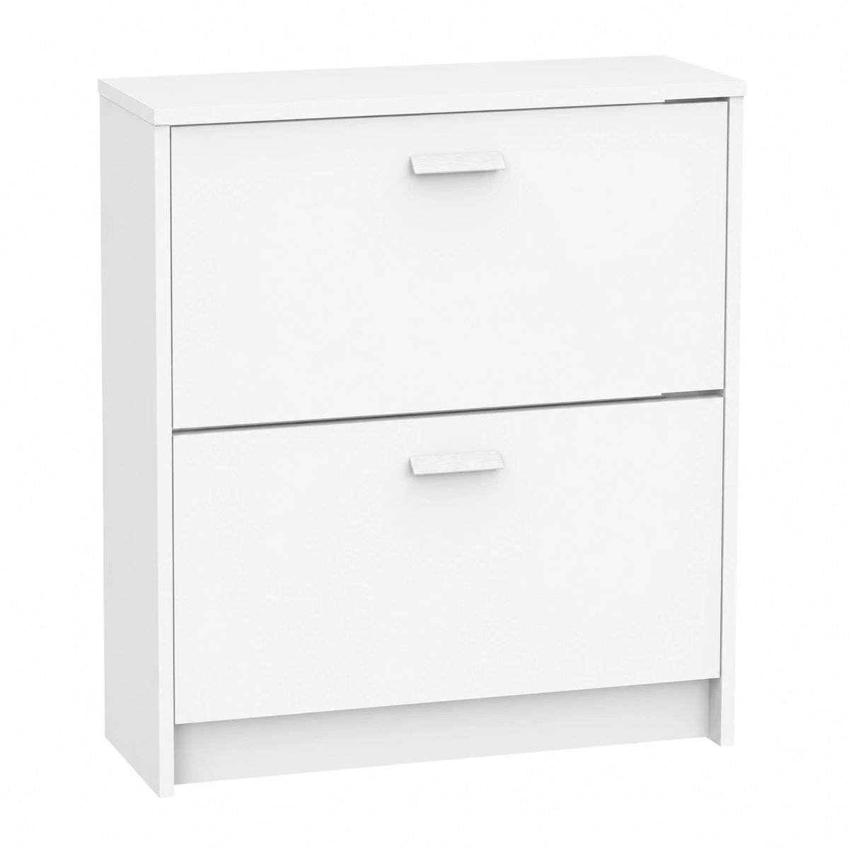 Mueble Zapatero Auxiliar para Recibidor, 2 Puertas, Color Blanco, Capacidad para 12 Pares, 82x74x25cm
