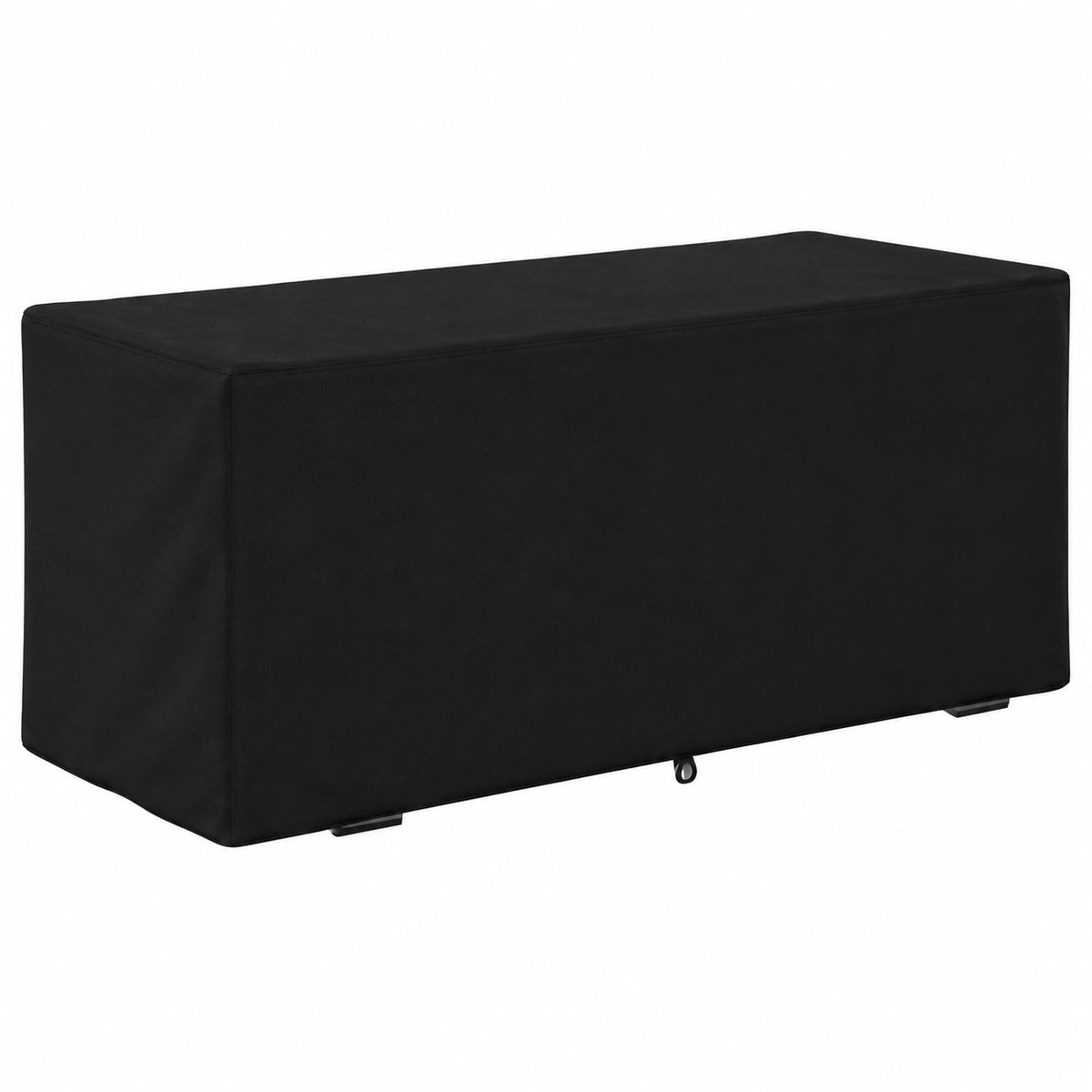 Cubierta Impermeable para Baúl de Jardín Exterior, Protección UV, 123x62x55 cm, Color Negro