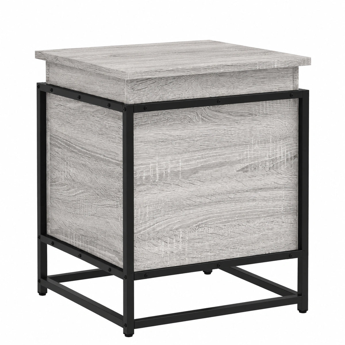 Baúl de Jardín Exterior Sonoma Gris 40x40x51.5 cm