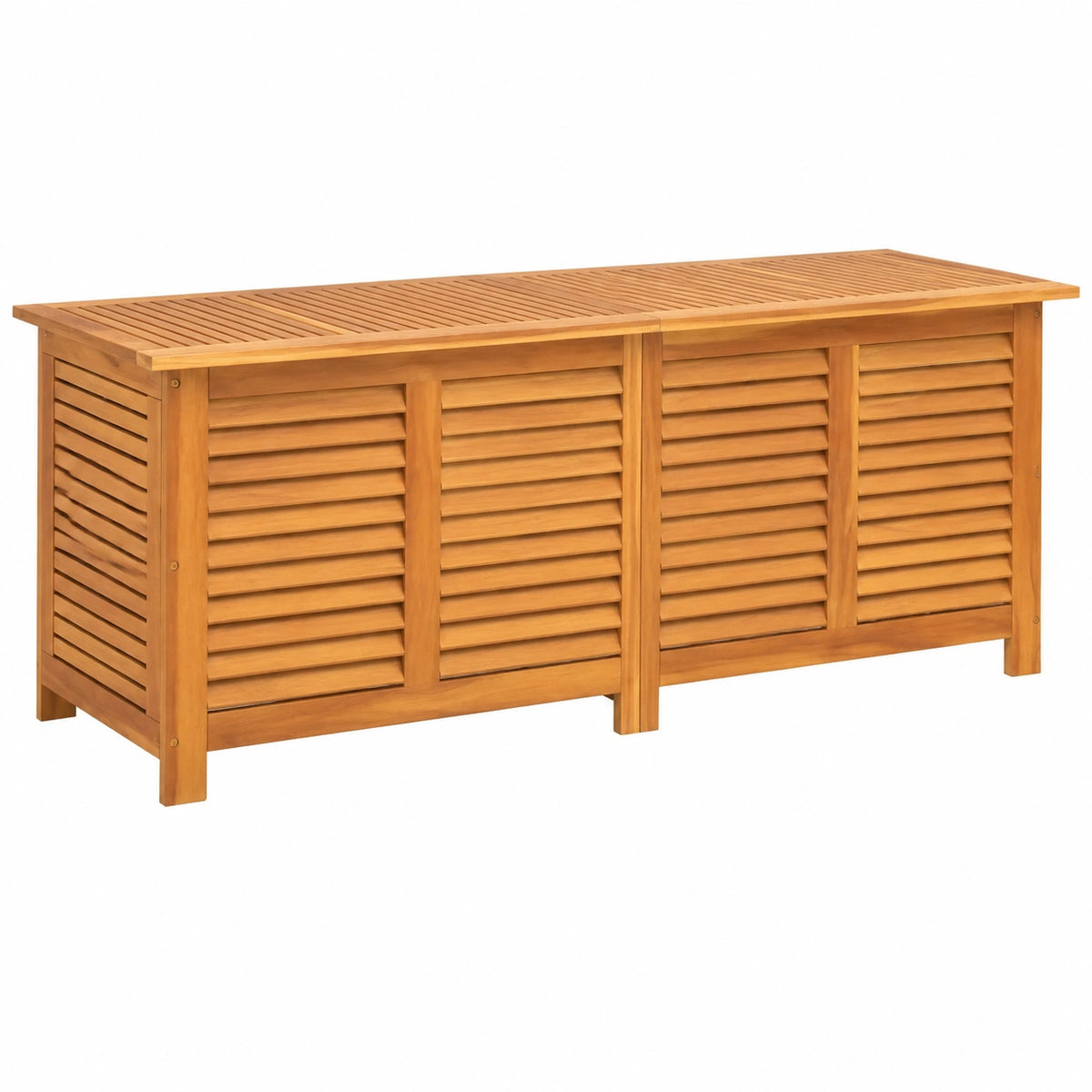 Baúl de Jardín de Madera de Acacia para Almacenaje Exterior