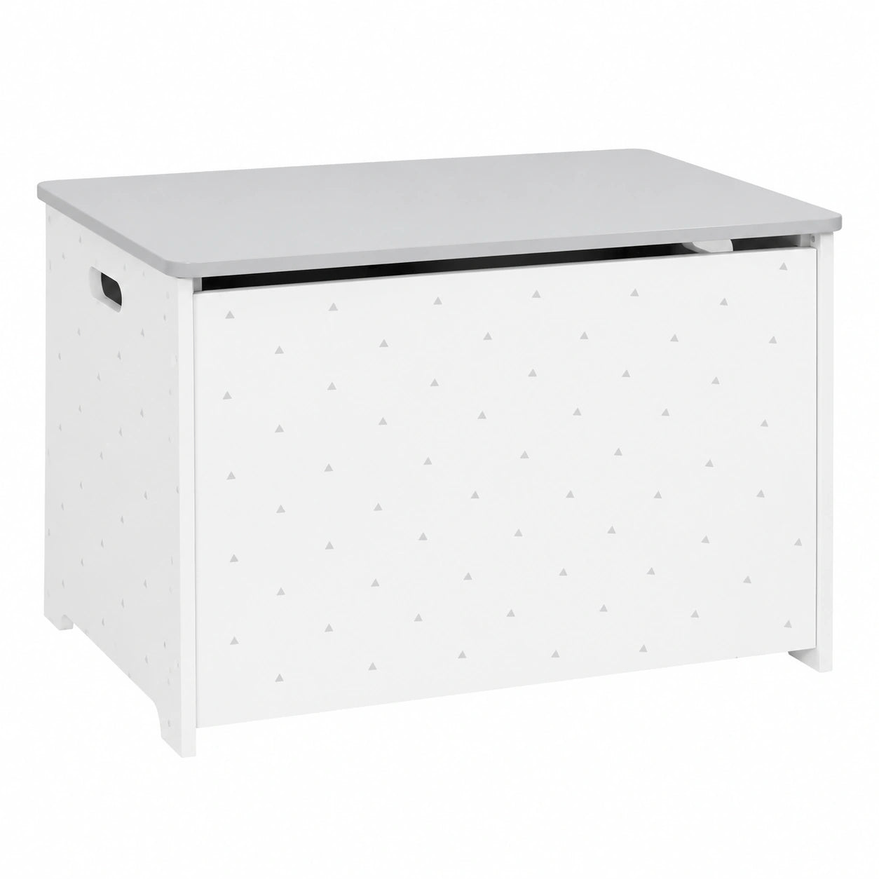 Cofre organizador para juguetes infantiles blanco y gris 58x37,5x38cm