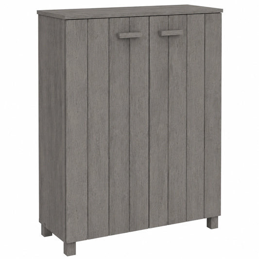 Estantería para Zapatos de Madera de Pino Gris Claro 85x40x108 cm para Entrada