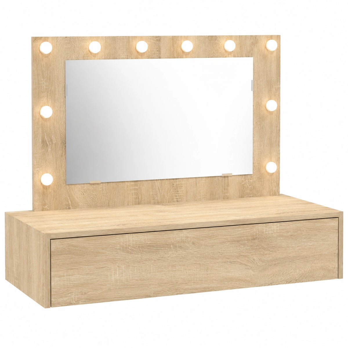 Mesa Tocador de Madera Marrón con Almacenamiento, 100x40x70 cm, Diseño Moderno para Dormitorio