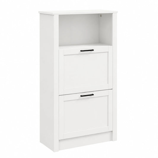 HOMCOM Mueble Zapatero Blanco con Estantes Ajustables para 10 Pares