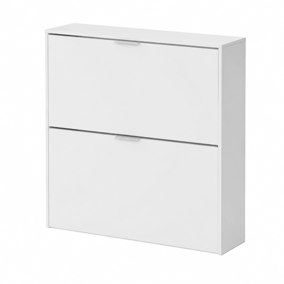 Armario Zapatero Nubo Blanco, 2 Puertas, Estrecho, 75x76x22 cm