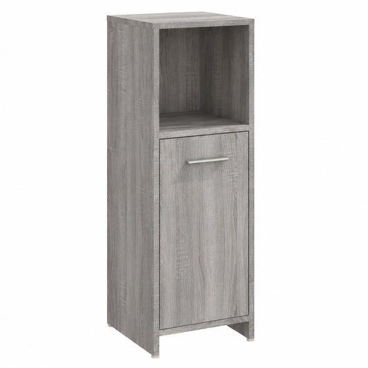 Armario de Baño de Madera Contrachapada Gris Sonoma con Almacenamiento