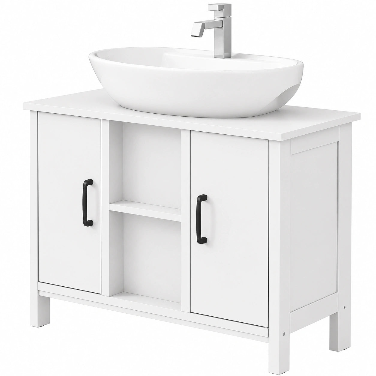 Armario de Baño YITAHOME con Estante Ajustable y 2 Puertas