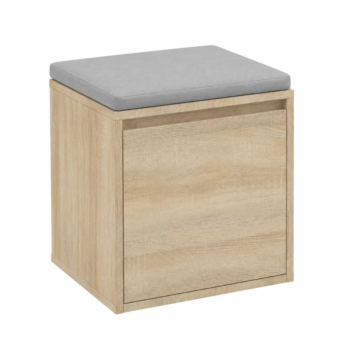 Baúl de Almacenamiento de Jardín Roble Sonoma 40x40 cm, Madera Contrachapada