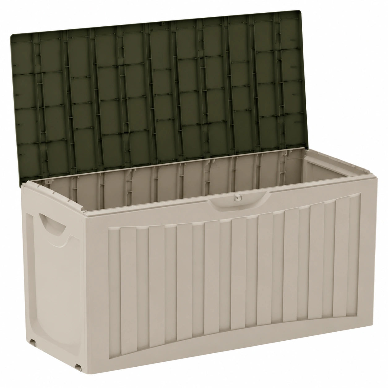 Baúl de Resina para Jardín y Terraza, 340L, Impermeable