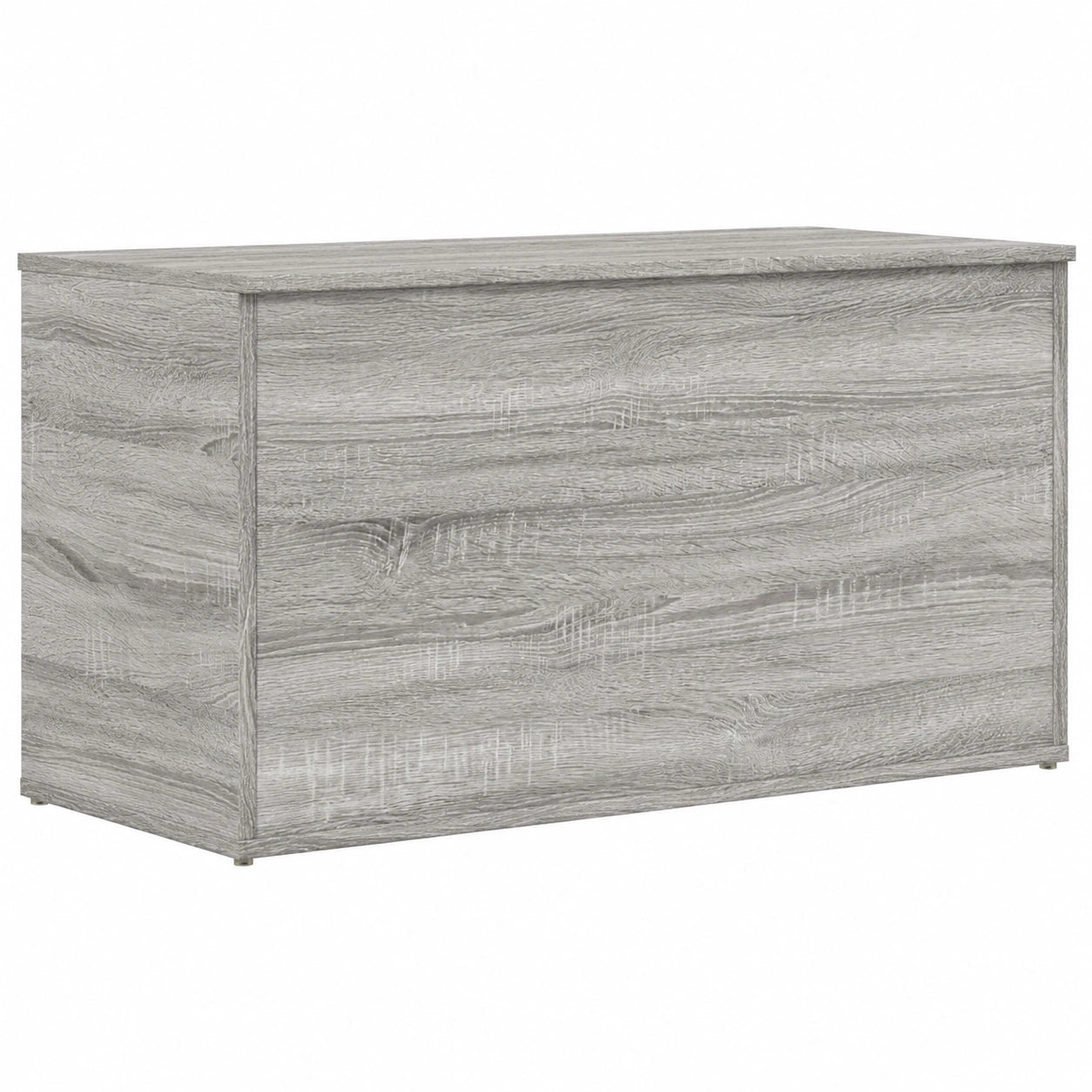 Baúl de Madera Gris Sonoma 84x42x46 cm con Almacenaje Multifuncional