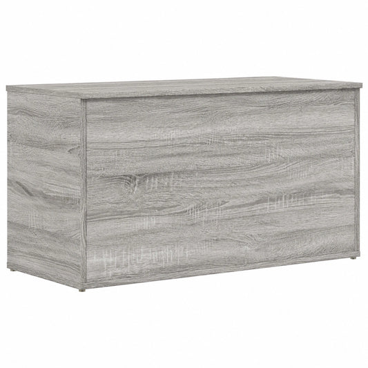Baúl de Madera Gris Sonoma 84x42x46 cm con Almacenaje Multifuncional